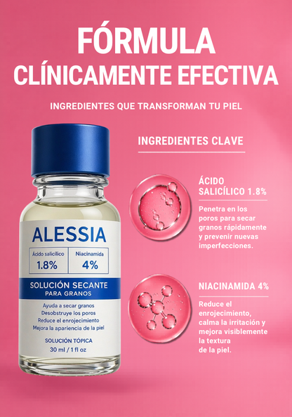 ALESSIA Tratamiento Secante Anti Acné Nocturno para Granos