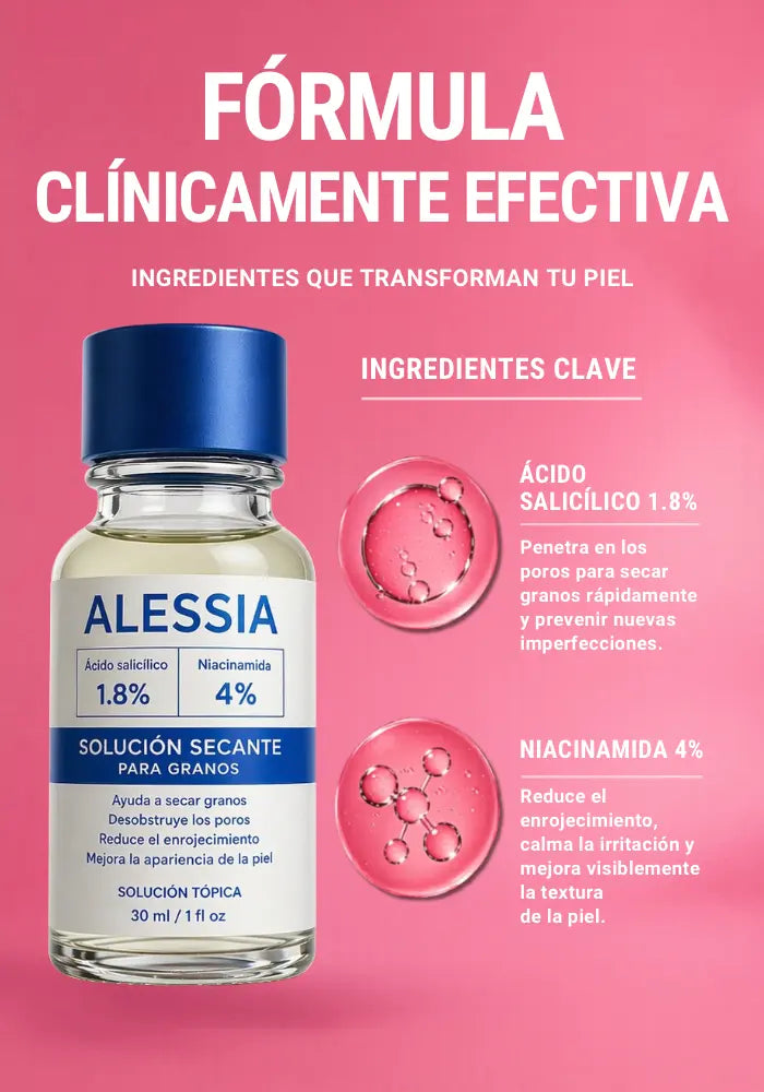 ALESSIA Tratamiento Secante Anti Acné Nocturno para Granos
