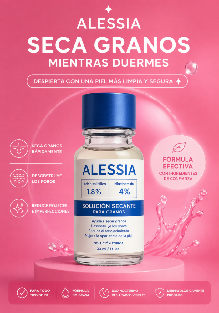 ALESSIA Tratamiento Secante Anti Acné Nocturno para Granos