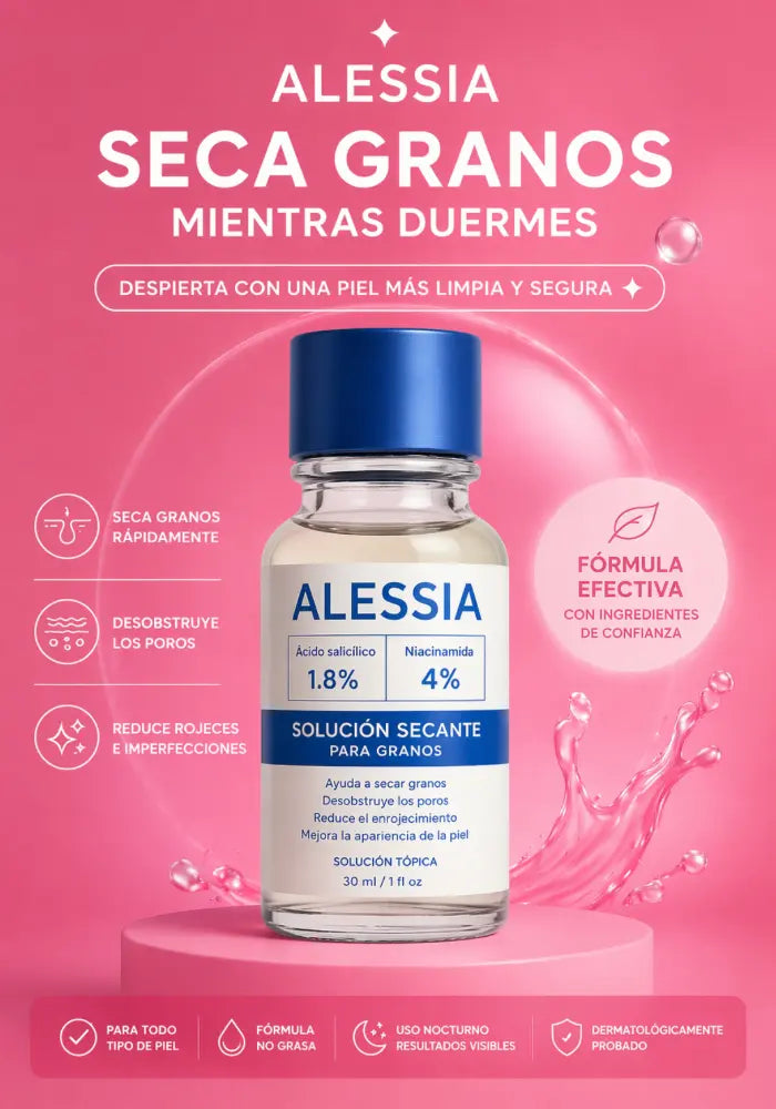 ALESSIA Tratamiento Secante Anti Acné Nocturno para Granos