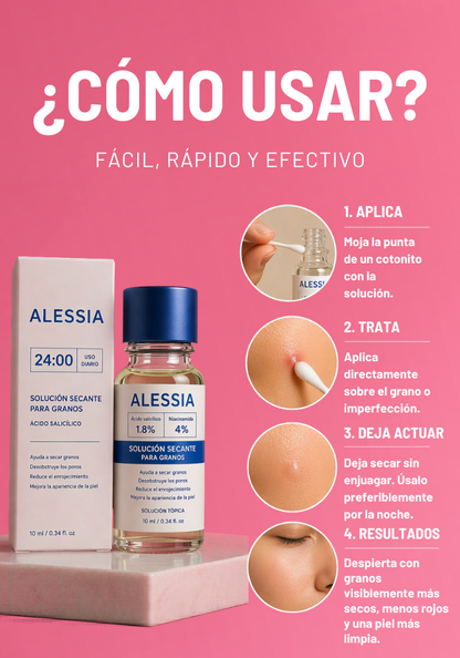 ALESSIA Tratamiento Secante Anti Acné Nocturno para Granos