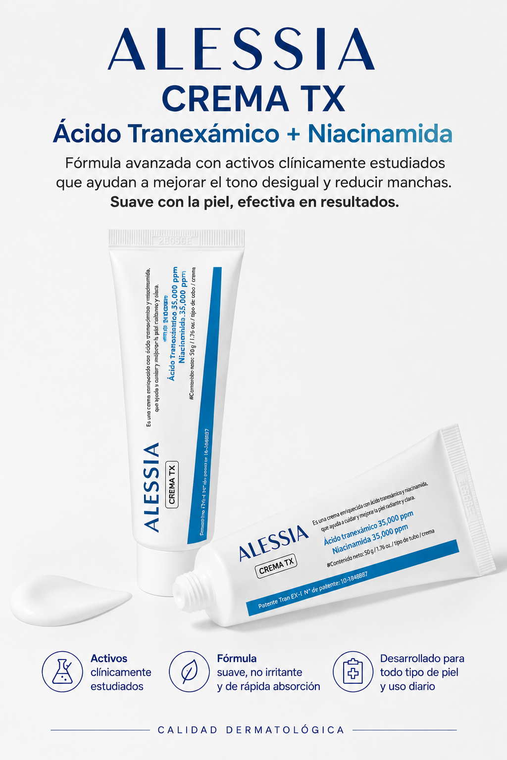 ALESSIA Crema TX Anti-Manchas | Reduce Marcas, Unifica el Tono y Mejora tu Piel